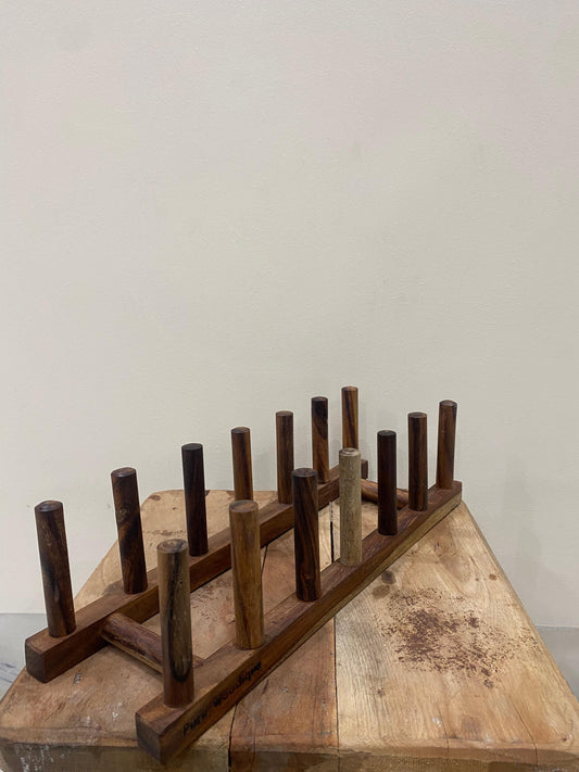 Rosewood Plate Display Rack