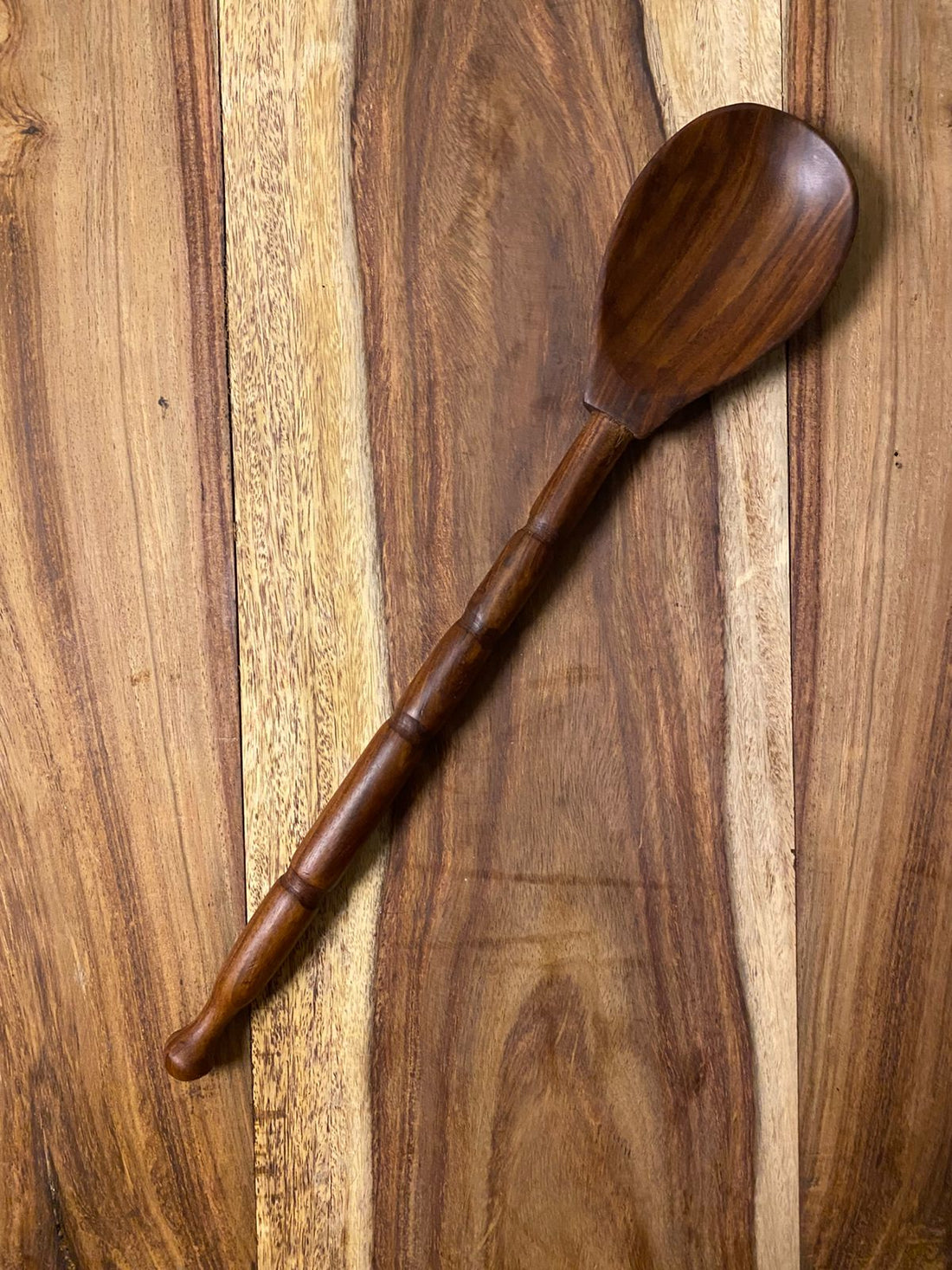 Aurora handcrafted rosewood mixing spoon Pure Woodique wooden utensils