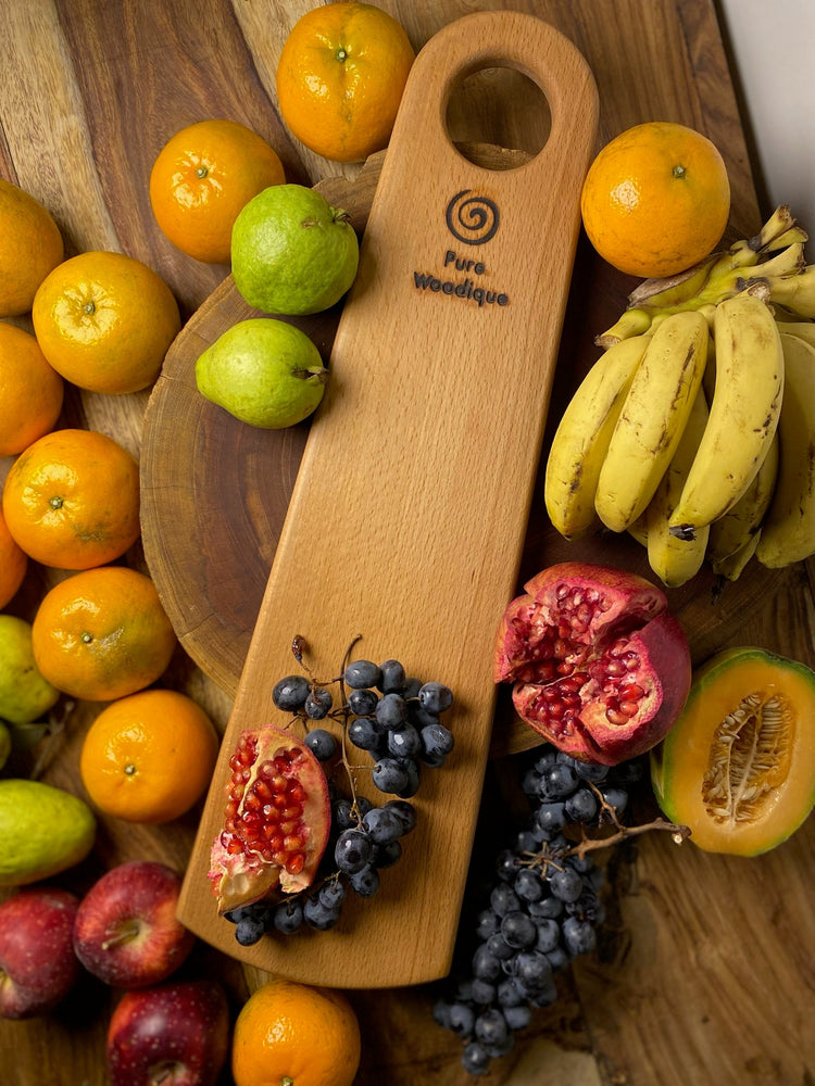 Pure Woodique handcrafted beechwood cutting and serving boards