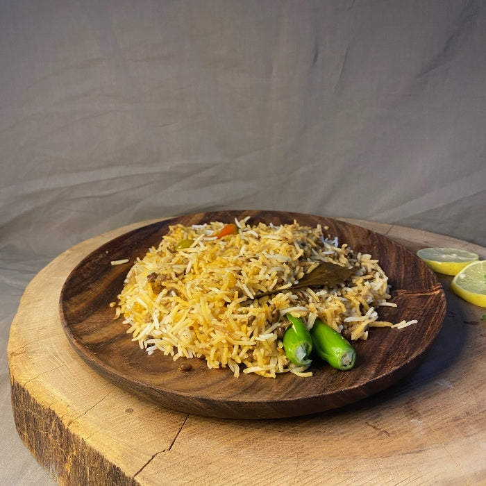 Handcrafted rosewood plates and tableware