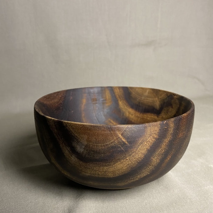 Orion handcrafted rosewood round bowl top view 6-inch 350ml Pure Woodique