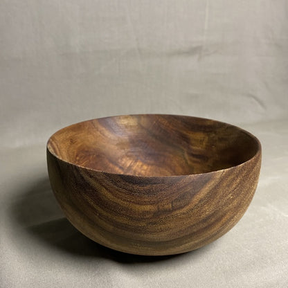 Orion rosewood round bowl close up natural grain texture