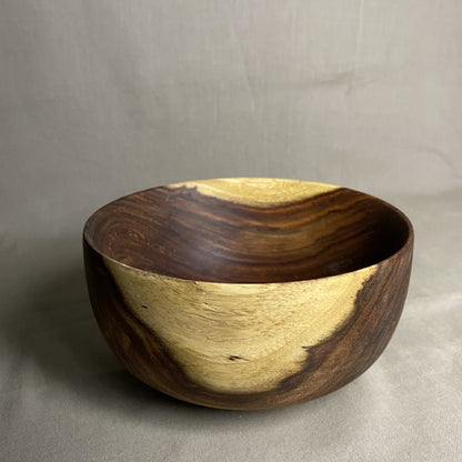 Orion rosewood round bowl bottom view food-safe finish Pure Woodique