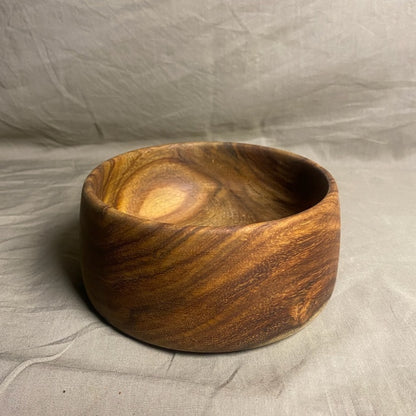 Lyra handcrafted rosewood straight bowl top view 5.5-inch Pure Woodique Pakistan