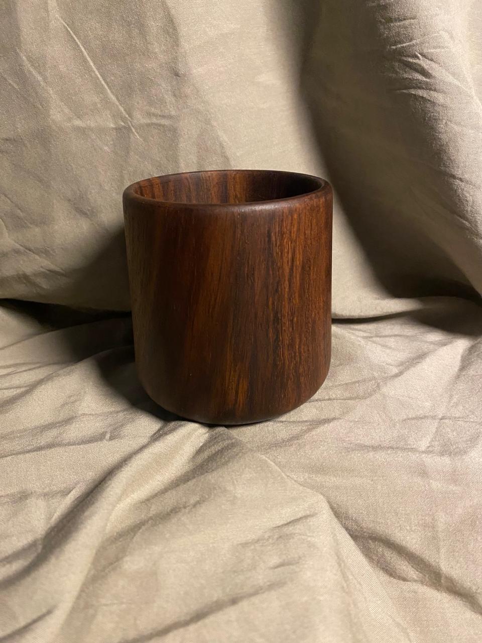 Eden handcrafted rosewood cup large 250ml tea coffee cup Pure Woodique Pakistan