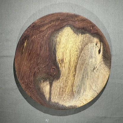 Eros rosewood dessert plate styled with dessert Pure Woodique