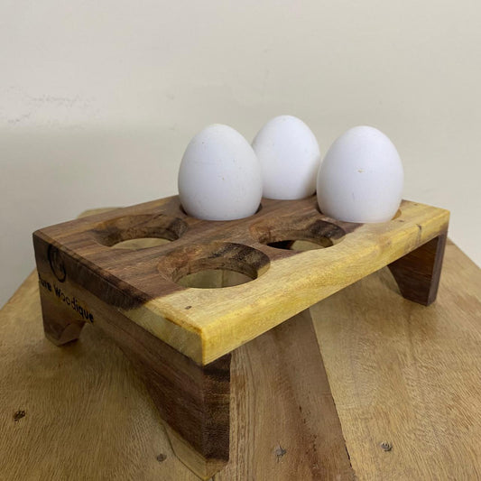 Wooden Egg Holder 6-Slot