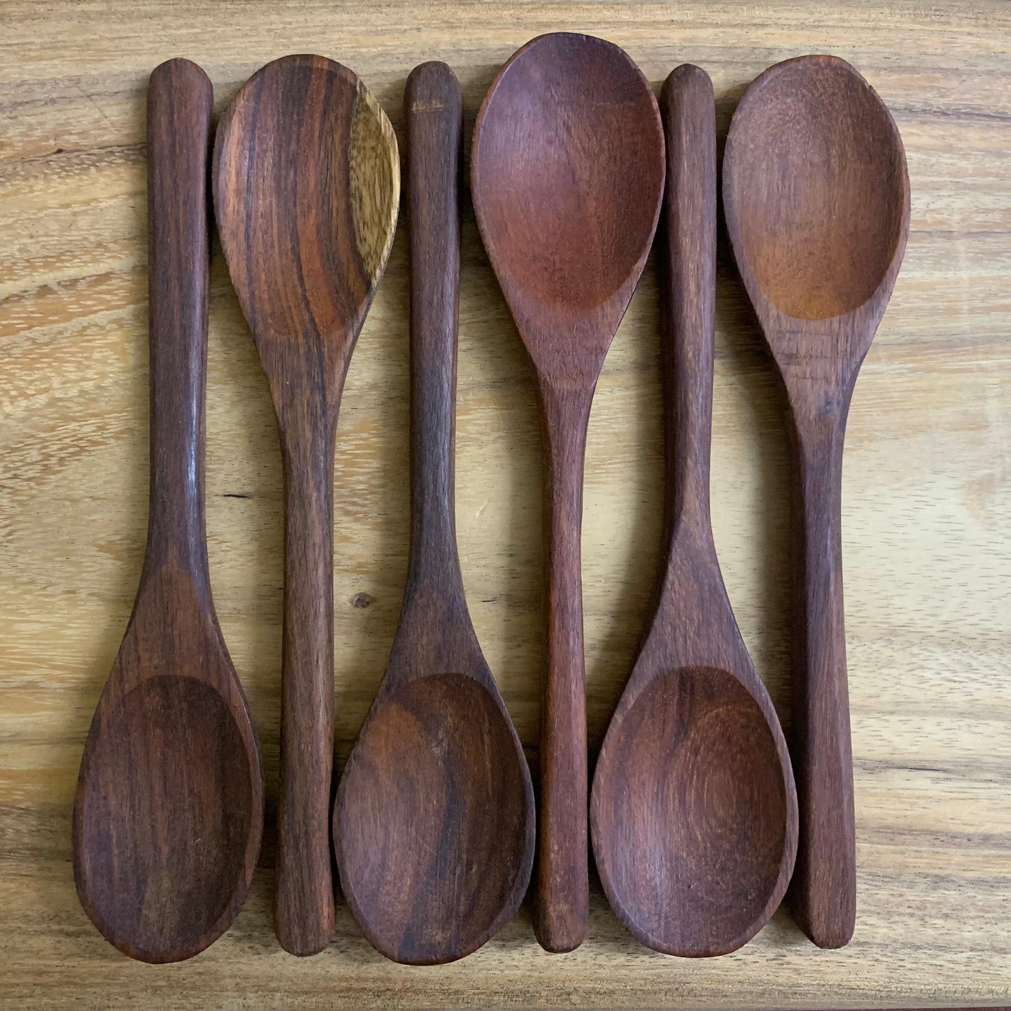 Nova handcrafted rosewood spoon set of 6 gift set Pure Woodique Pakistan